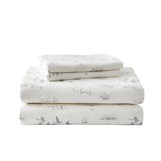 Thumbnail 1: Eddie Bauer Eddie Bauer Geese Meadow Cotton Flannel Sheet Set 