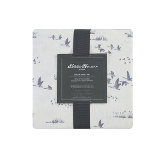 Thumbnail 6: Eddie Bauer Eddie Bauer Geese Meadow Cotton Flannel Sheet Set 