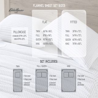Thumbnail 16: Eddie Bauer Eddie Bauer Birch Forest Cotton Flannel Sheet Set 