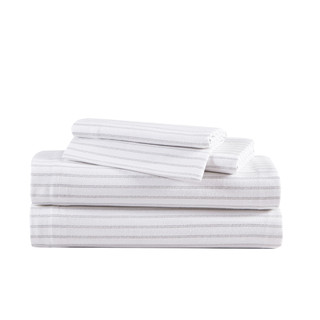 Thumbnail 4: Eddie Bauer Eddie Bauer Trail Stripe Cotton Flannel Sheet Set 