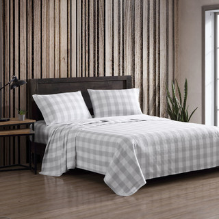 Thumbnail 1: Eddie Bauer Eddie Bauer Lakehouse Plaid Cotton Flannel Sheet Set 