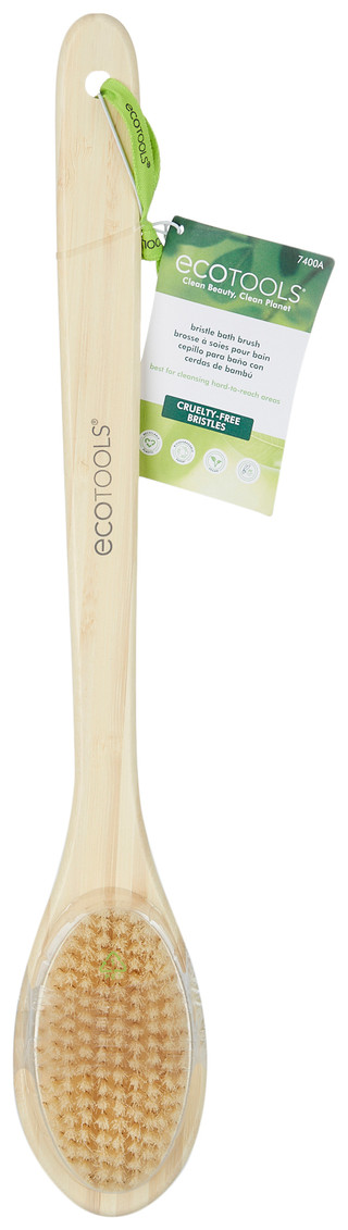 Thumbnail 1: Ecotools Ecotools Vegan Bristle Bath Brush With Wood Handle 