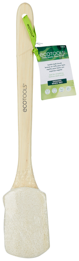 Thumbnail 1: Ecotools Ecotools Loofah Bath Sponge With Wood Handle 