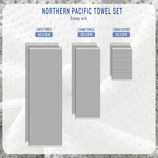 Thumbnail 10: TOMMY BAHAMA Tommy Bahama Northern Pacific 6 Piece Cotton Terry Towel Set 