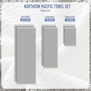 Thumbnail 10: TOMMY BAHAMA Tommy Bahama Northern Pacific 6 Piece Cotton Terry Towel Set 
