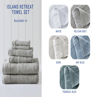 Thumbnail 10: TOMMY BAHAMA Tommy Bahama Island Retreat 6 Piece Cotton Terry Towel Set 