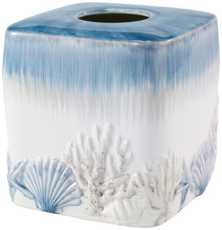Thumbnail 2: AVANTI Avanti Abstract Coastal Tissue Box Cover 