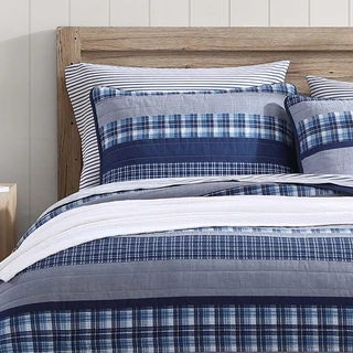 Thumbnail 16: Nautica Nautica Addison Reversible Cotton Quilt Set 