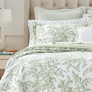 Thumbnail 12: Laura Ashley Laura Ashley Bedford 100% Cotton Reversible Quilt 