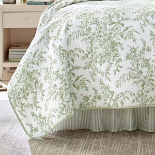 Thumbnail 16: Laura Ashley Laura Ashley Bedford 100% Cotton Reversible Quilt 
