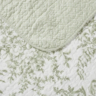 Thumbnail 36: Laura Ashley Laura Ashley Bedford 100% Cotton Reversible Quilt 