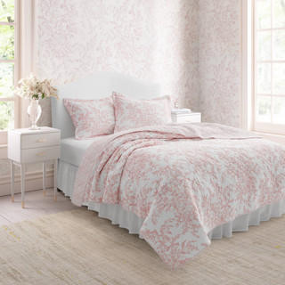 Thumbnail 8: Laura Ashley Laura Ashley Bedford 100% Cotton Reversible Quilt 