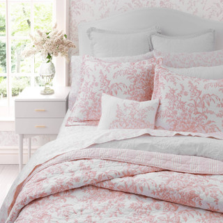Thumbnail 24: Laura Ashley Laura Ashley Bedford 100% Cotton Reversible Quilt 