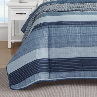 Thumbnail 16: Nautica Nautica Ridgeport 100% Cotton Reversible Quilt Set 