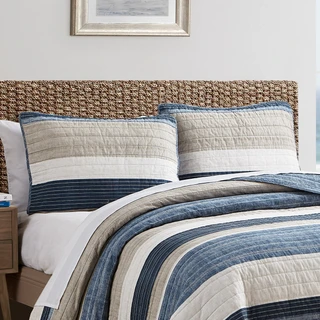 Thumbnail 8: Nautica Nautica Ridgeport 100% Cotton Reversible Quilt Set 