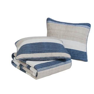 Thumbnail 24: Nautica Nautica Ridgeport 100% Cotton Reversible Quilt Set 
