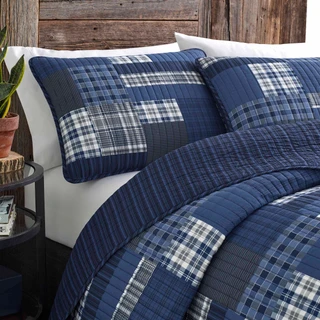 Thumbnail 12: Eddie Bauer Eddie Bauer Eastmont 100% Cotton  Reversible Quilt Set 
