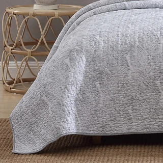 Thumbnail 20: TOMMY BAHAMA Tommy Bahama Distressed Water Leaves Reversible Quilt Set 