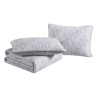 Thumbnail 32: TOMMY BAHAMA Tommy Bahama Distressed Water Leaves Reversible Quilt Set 