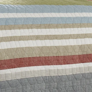 Thumbnail 16: Eddie Bauer Eddie Bauer Salmon Ladder 100% Cotton Reversible Quilt Set 
