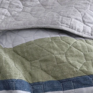 Thumbnail 36: Eddie Bauer Eddie Bauer Salmon Ladder 100% Cotton Reversible Quilt Set 