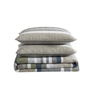 Thumbnail 28: Eddie Bauer Eddie Bauer Salmon Ladder 100% Cotton Reversible Quilt Set 