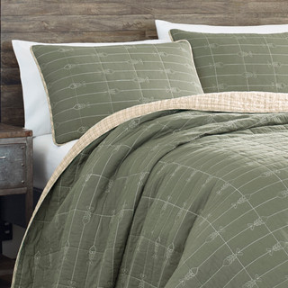Thumbnail 2: Eddie Bauer Eddie Bauer Troutdale 100% Cotton Reversible Quilt Set 