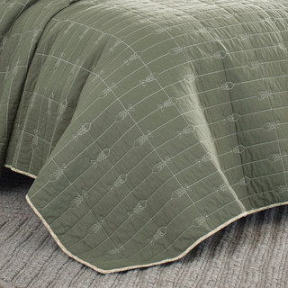 Thumbnail 3: Eddie Bauer Eddie Bauer Troutdale 100% Cotton Reversible Quilt Set 