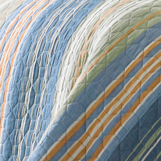 Thumbnail 16: Eddie Bauer Eddie Bauer Yakima Valley Stripe 100% Cotton Quilt Set 