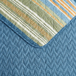 Thumbnail 28: Eddie Bauer Eddie Bauer Yakima Valley Stripe 100% Cotton Quilt Set 