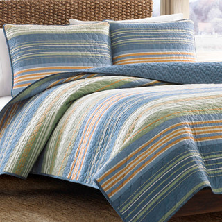 Thumbnail 4: Eddie Bauer Eddie Bauer Yakima Valley Stripe 100% Cotton Quilt Set 