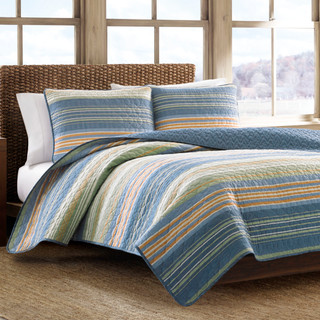 Thumbnail 8: Eddie Bauer Eddie Bauer Yakima Valley Stripe 100% Cotton Quilt Set 