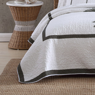 Thumbnail 8: TOMMY BAHAMA Tommy Bahama Palm Island 100% Cotton Reversible Quilt 
