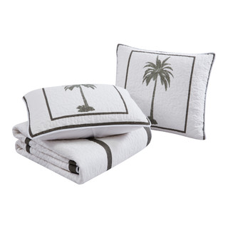Thumbnail 18: TOMMY BAHAMA Tommy Bahama Palm Island 100% Cotton Reversible Quilt 