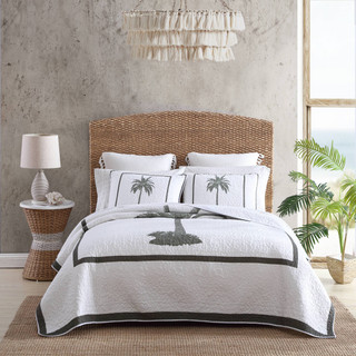 Thumbnail 2: TOMMY BAHAMA Tommy Bahama Palm Island 100% Cotton Reversible Quilt 