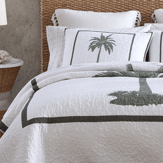Thumbnail 6: TOMMY BAHAMA Tommy Bahama Palm Island 100% Cotton Reversible Quilt 