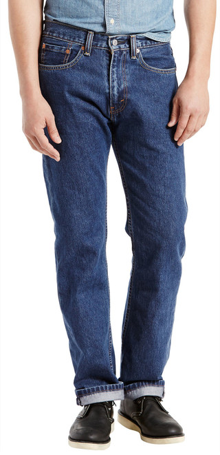 Thumbnail 1: Levi's Men's 505 Regular Fit Jeans 