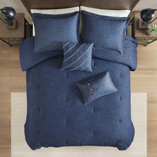 Thumbnail 15: Woolrich Woolrich Perry Oversized Denim Comforter Set 