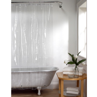 Thumbnail 2: Zenna Home Zenna Home Clear Medium Weight PEVA Shower Liner 