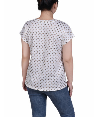 Thumbnail 2: IVORY TAUPE DOT