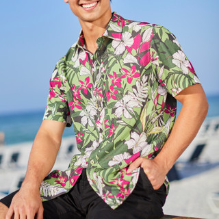 Thumbnail 2: PROJEK RAW PROJEK RAW Mens Tropical  Short Sleeve Button Up Shirt 
