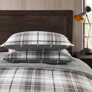 Thumbnail 32: Eddie Bauer Eddie Bauer Alder Plaid 100% Cotton Comforter Bedding Set 
