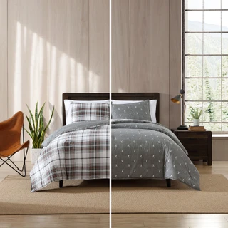 Thumbnail 28: Eddie Bauer Eddie Bauer Alder Plaid 100% Cotton Comforter Bedding Set 