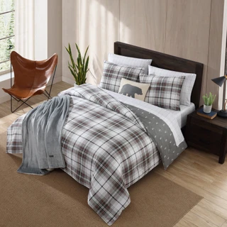 Thumbnail 52: Eddie Bauer Eddie Bauer Alder Plaid 100% Cotton Comforter Bedding Set 