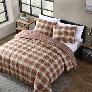 Thumbnail 36: Eddie Bauer Eddie Bauer Edgewood Plaid Micro Suede Comforter Bedding Set 