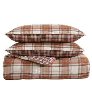 Thumbnail 28: Eddie Bauer Eddie Bauer Edgewood Plaid Micro Suede Comforter Bedding Set 