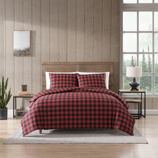 Thumbnail 1: Eddie Bauer Eddie Bauer Mountain Plaid 100% Cotton Comforter Bedding Set 