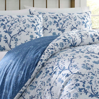 Thumbnail 12: Laura Ashley Laura Ashley Elise 100% Cotton Comforter Bonus Set 