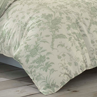 Thumbnail 12: Laura Ashley Laura Ashley Natalie 100% Cotton Comforter Bedding Set 
