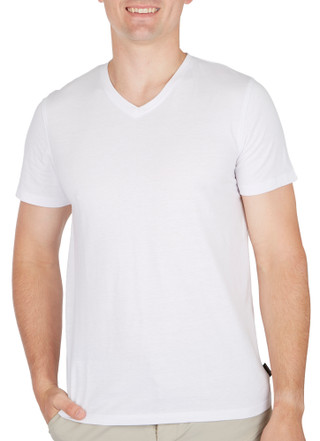 Thumbnail 2: DVISION DVISION Mens Solid V-Neck Short Sleeve T-Shirt 